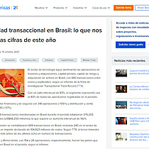 Actividad transaccional en Brasil: lo que nos dicen las cifras de este ao